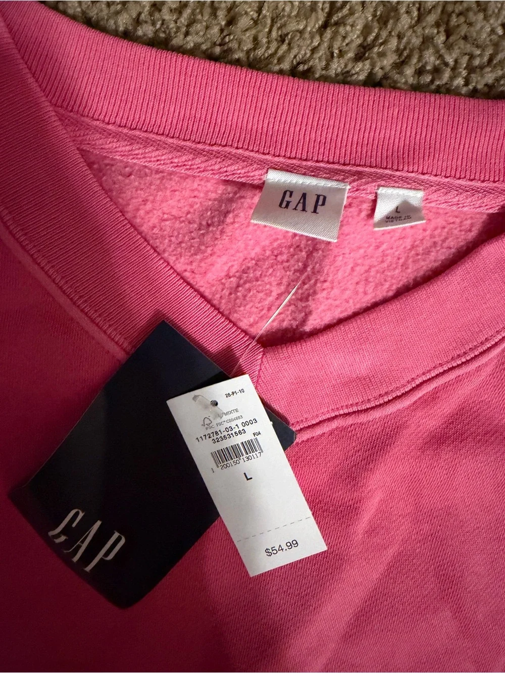 GAP Pink Barrel Sweatpants and Sweatshirt Set